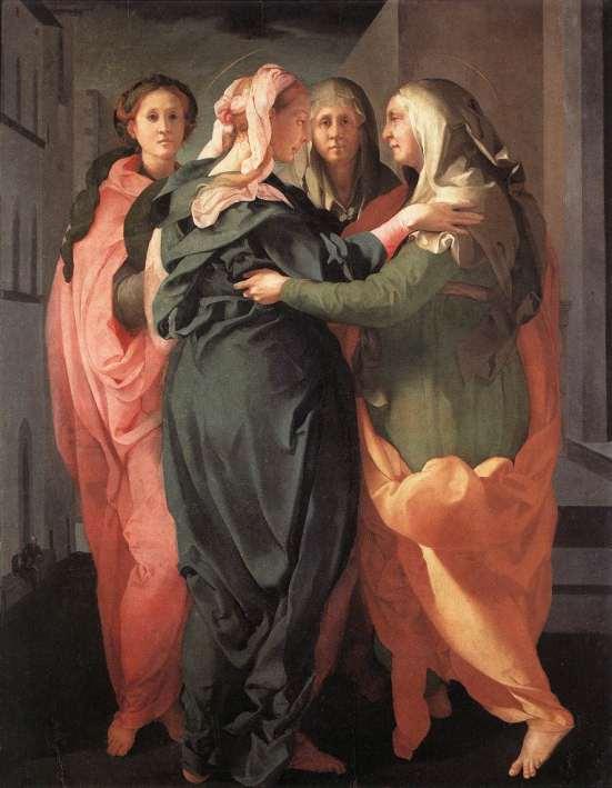 PONTORMO, Jacopo Visitación - 1528-29 Óleo sobre