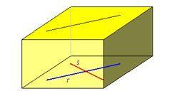 Por ejemplo, el ángulo formado por las restas secantes r y s de la figura vale 43.