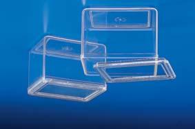 [BP] microscopía - MATERIAL DE USO GENERAL B BPL - Tinción [59] Cubeta de tinción 1 Fabricada en vidrio prensado, de gran resistencia con tapa de vidrio.