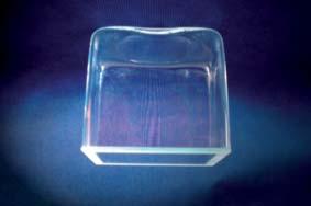 vidrio Cubeta tipo Aquarium 1 Borde esmerilado.