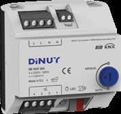Dinulink KNX Actuators RE KNT 000 / RE KNT 004: Dimmers Universales de 1/4 canales Actuadores de regulación universales válidos para lámparas LED, incandescencia, halógenas y CFL s.