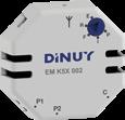 Dinulink KNX-RF (System-Mode) Sensores EM K5X 002: Interfaz de Pulsador de 1 canal Este emisor transmite diferentes telegramas a 1 canal dependiendo de su programación con el ETS.
