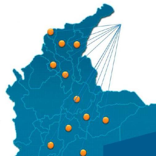 Cobertura Atendemos 40.153 usuarios en las principales zonas del país. Cifra cierre 2016 Bogotá Sabana Norte Sabana Occidente Zipaquirá, Cota, Tabio, Tenjo, Ubaté. Chía.