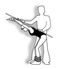 Posición en los levantamientos El movimiento de levantamiento de la barra a partir de la posición de agachado debe respetar las siguientes orientaciones: a.