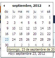 2.3 Calendarios Todas las consultas se hacen sobre un periodo. Las fechas consideradas son las fechas de muestreo. 1.