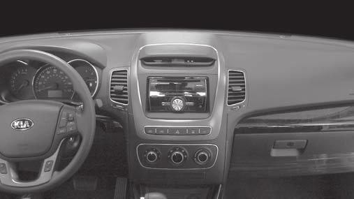 INSTALLATION INSTRUCTIONS FOR PART 95-7355B KIT FEATURES Double DIN radio provision Painted matte black APPLICATIONS Kia Sorento 2014-up (excluding factory NAV equipped vehicles) 95-7355B Table of