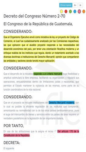 la Legislación de Guatemala con las imágenes del Diario Oficial y Cronología de Recopilaciones de Leyes.