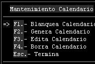 EL CALENDARIO OPCION. Principal/ Administración/ Calendario. GENERALIDADES.