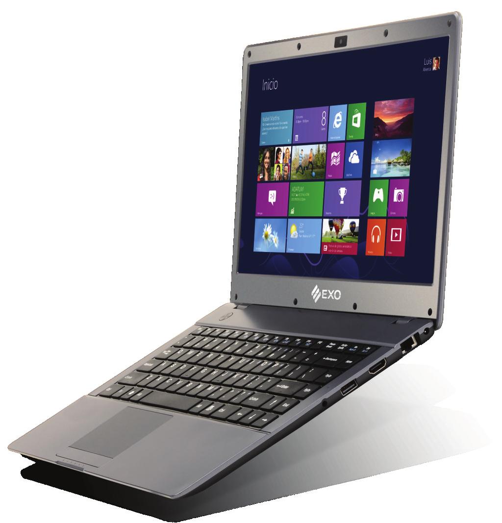 EXO recomienda Windows 8. Notebook Slim EXO Elegancia Portabilidad Autonomía La combinación ideal.