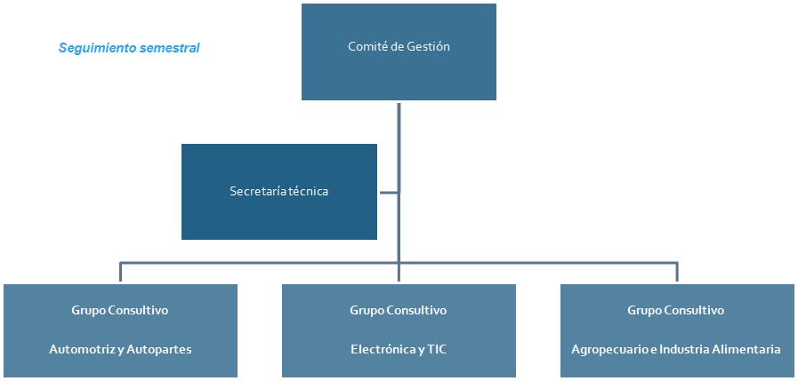 Página8 4 MODELO DE GOBERNANZA Para el caso de Aguascalientes, el modelo de gobernanza se basará en la creación de los siguientes organismos: Comité de Gestión: Organismo liderado por la SEDEC y el