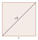 El segmento en la figura mide una unidad, usando regla y compás, construir un segmento de