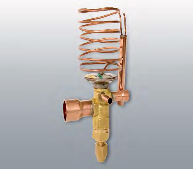 VALVULAS DE EXPANSION SERIE D100 La válvula de expansión termostática es un dispositivo de precisión utilizado para dosificar el paso del refrigerante hacia el evaporador con el fin