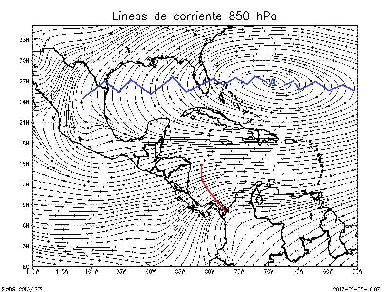 4 Resumen Meteorológico Enero 213 estabilidad local, dado que aunque se fortalecen los vientos Alisios debido al aumento de la presión atmosférica, el bloqueo en el