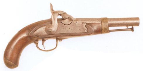 Pistola de caballería Md. 1839, transformada según Md. 1847.