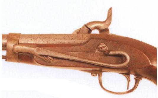 Pistola de caballería, Md. 1815, transformada según Md. 1858.