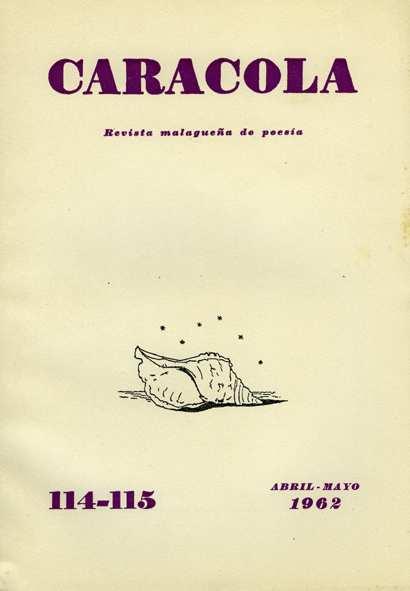 COLABORACIONES EN REVISTAS Canción de la divina sangre / Pedro Pérez Clotet En: Caracola : revista malagueña de poesía.