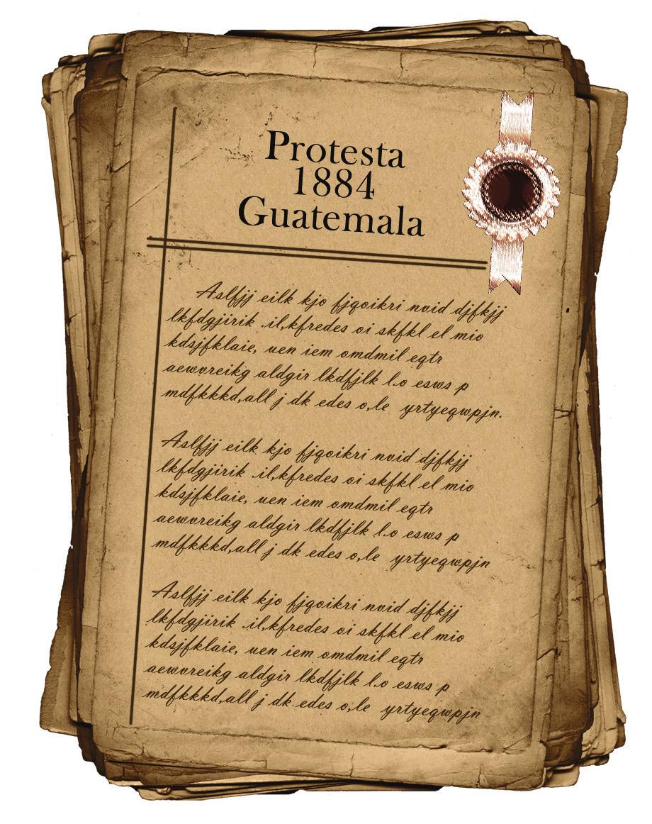 Protesta de 1884 Guatemala protestó jurídicamente por la ocupación de hecho por parte de Gran Bretaña y