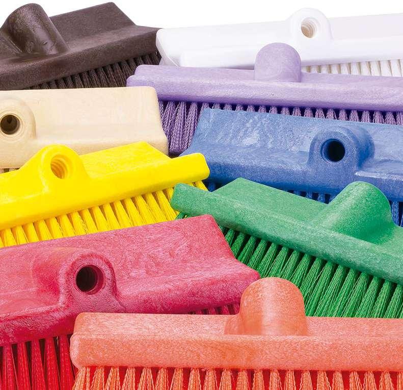Escoba tipo abanico Escoba de cepillo Cerdas de colores Escoba para barrer  Cerdas de PVC y