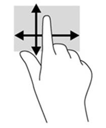 Usar gestos táctiles Los siguientes gestos táctiles se pueden usar con su tablet: Volver a la pantalla de Inicio Para volver rápidamente a la pantalla de Inicio, toque.