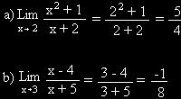 Límites determinados e indeterminados Decimos que el límite es determinado si al evaluar la función en el valor hacia el que x tiende se