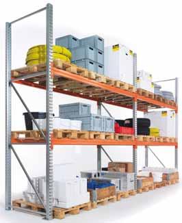 Estantería para palets y cargas pesadas Compactos. Gran efecto. Las estanterías de palets MULTIPAL S son la solución ideal para almacenar mercancías voluminosas o palets.