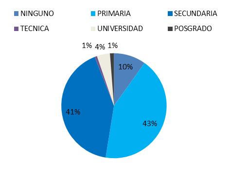 C. INDICADORES DE EDUCACIÓN Gráfica 4.Distribución de la población según grados de educación 2010 Gráfica 5.