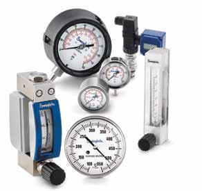 Instrumentos de medición Sensores de caudal verticales Manómetros Termómetros y termopares Transductores Medidores de caudal de área variable Tipos de manómetros: Aire seco limpio, de conformidad con