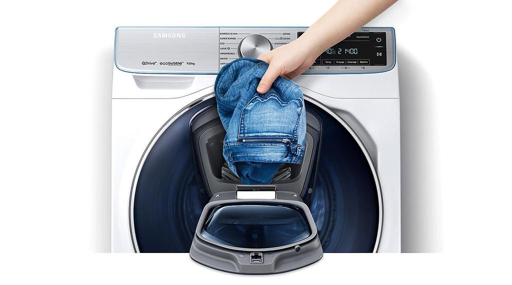 Add Wash te permite añadir aquellas prendas que has olvidado meter a la lavadora, aunque ya haya comenzado el ciclo de lavado* en cualquier momento del ciclo y de forma muy