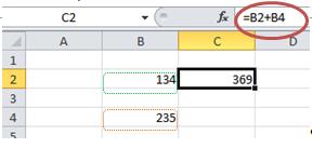 Ilustración 1 En Microsoft Excel pueden crearse una amplia diversidad de fórmulas, desde fórmulas que ejecuten una simple operación aritmética hasta fórmulas que analicen un modelo complejo de datos.