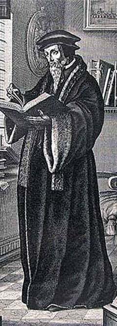 Guillermo Farel, fundador de la primera iglesia reformada ginebrina.