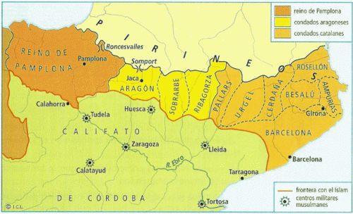 Los francos sintieron la necesidad de proteger su frontera con la Península Ibérica de los ataques de los musulmanes.