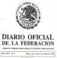 DIARIO OFICIAL DE LA FEDERACIÓN 1.- Tomo DCCLXI. 05 de febrero de 2017. Número 4. Edición Vespertina.