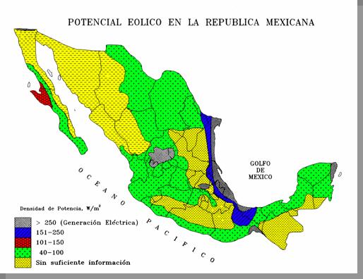 INTRODUCCION Se estima que el potencial eoloeléctrico técnicamente aprovechable de México alcanza los 5,000 MW, lo que equivale a