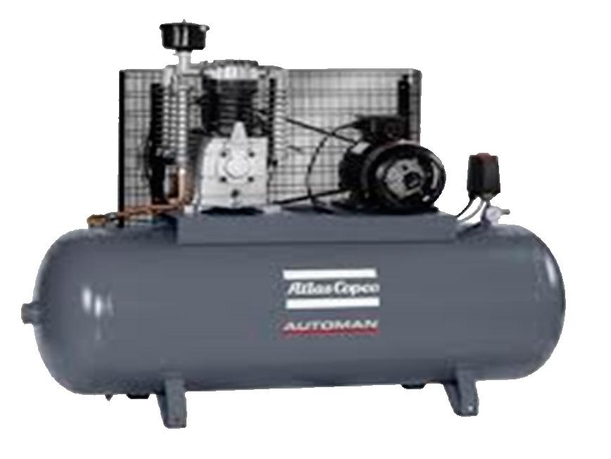 AC 100 E 500 COMPRESOR TANQUE HORIZONTAL Compresor de pistón, refrigerados por aire los cuales