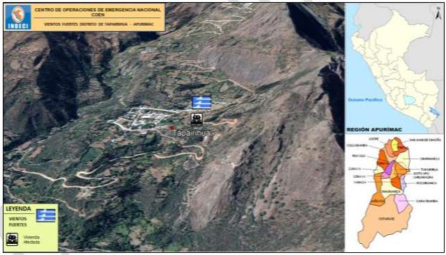 Asimismo, se coordina con la Municipalidad Provincia de Aymaraes el ingreso de la emergencia en el Sistema Nacional de Información para la Prevención y Atención de Desastres - SINPAD.