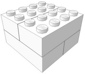 robot debe sembrar una plántula en el campo 1 y otra en el campo 3 como se indica en la figura siguiente: Los tres bloques de LEGO
