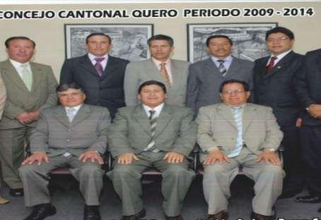 La administración 2009-2014, conformada por un equipo de trabajo compuesto por el Vicealcalde señor Saúl Jorge Rosero; y, señores Concejales: Ramiro Gavilanes, Lic.