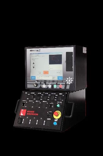 Este controlador en particular es utilizado cuando se instala un cabezal biselador rotativo Koike 3D-LT.