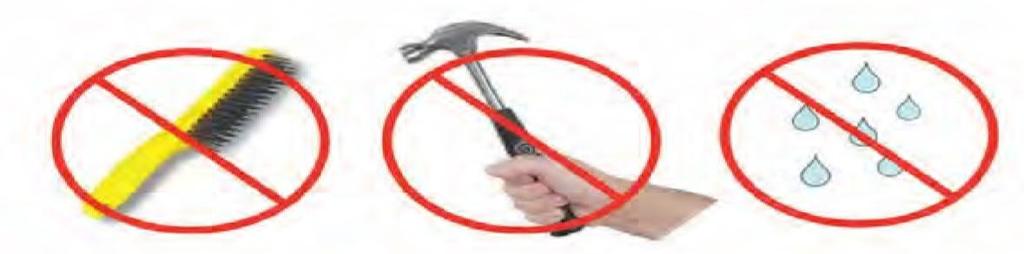 IMPORTANTE: REMA recomienda durante la utilización de moldes: NO golpear ni utilizar cepillo de alambre