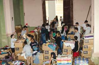 Durante los meses previos, reunieron cantidades de donativos, que finalmente pudieron llevar a once establecimientos: la escuelita de San Pedro de Choya, la parroquia y la escuela de El Mojoncito, la