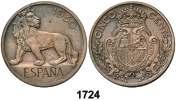 Prueba no adoptada de 5 céntimos, en bronce. (Cal. pág. 842) (Aledón 130PM2). Anv.
