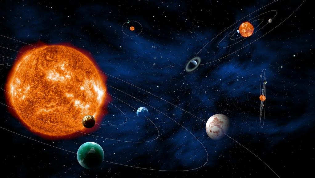 Sistemas Planetarios Planetas girando en torno a una estrella.