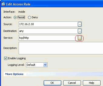 3. acceso. Usted puede seleccionar cualquier protocolo con excepción del HTTP si procede.