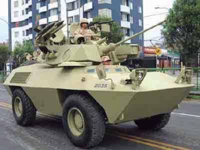 , unos 220 Unimog UR-416 y 6 M-20 Greyhound, remanentes de los 60 M-8/M-20 suministrados vía el Pacto de Ayuda y Defensa Mutua, o MADP (Mutual Agreement Defense Plan), que se encargan de la seguridad