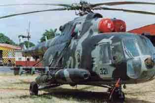 Mi-17. El 1 er Comando Militar Regional está ubicado en Estelí, a 147 km.