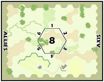 COMBAT COMMANDER 9 Escenario 8 ALIADOS 1 y 4 EJE 2, 3 y 5 ALIADOS primero; 7 hexes de profundidad EJE último; 7 hexes de profundidad VELIKIYE-LUKI, RUSIA, ENERO, 1943 Cuando el Frente de Kalinin