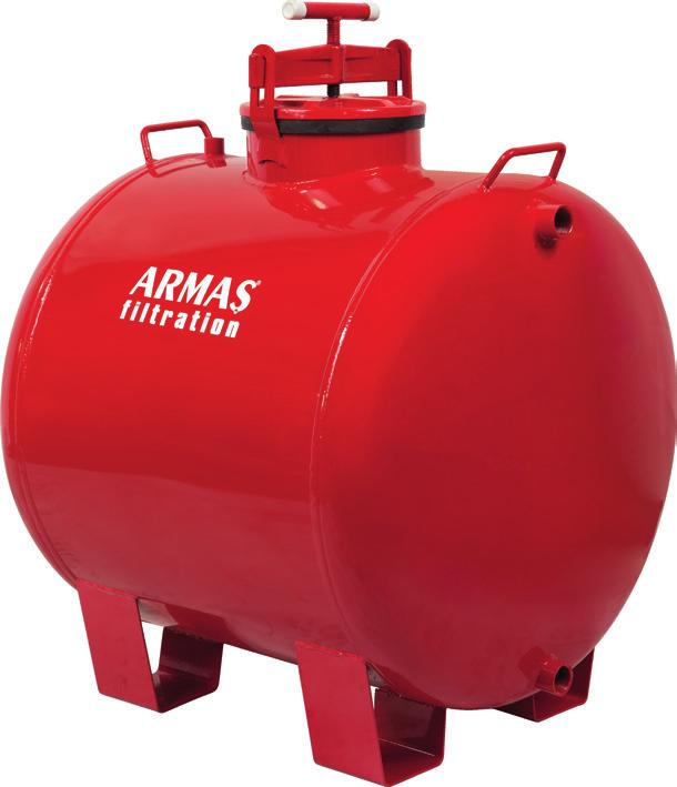 Principio de Operación El tanque de fertilizante serie ARMAŞ 5000 es conectado paralelamente al tubo principal del sistema de irrigación usando mangueras elásticas por medio del método by-pass.