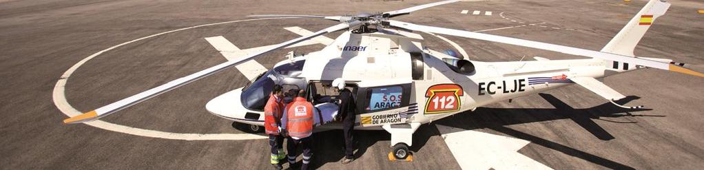 El helicóptero sanitario Llega 3 ó 5 veces más rápido que una ambulancia. Vuela por encima de los obstáculos. No queda atrapado en los atascos. Aumenta el área de cobertura de una UVI Móvil.