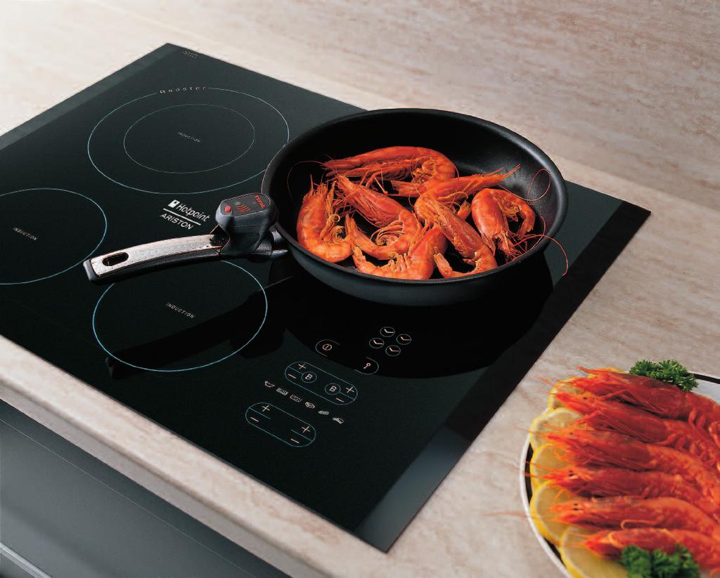 Chef Eye La única placa de inducción con programas de cocción completamente automáticos.