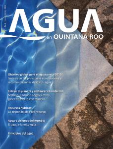 la revista trimestral Agua en Quintana Roo, con la séptima, octava y novena